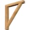 Ekena Millwork Traditional Block Rough Sawn Bracket w/ Offset Brace, Western Red Cedar, 6"W x 40"D x 44"H BKT0604X40X44TRA05RWR - alternate 1